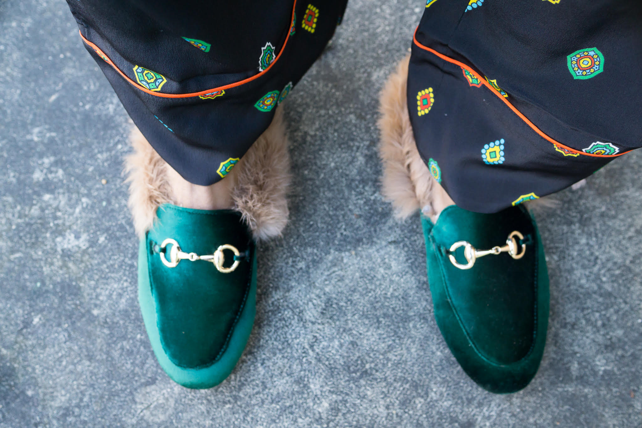 Kenzo, H&M, fur loafers, gucci, inspired
